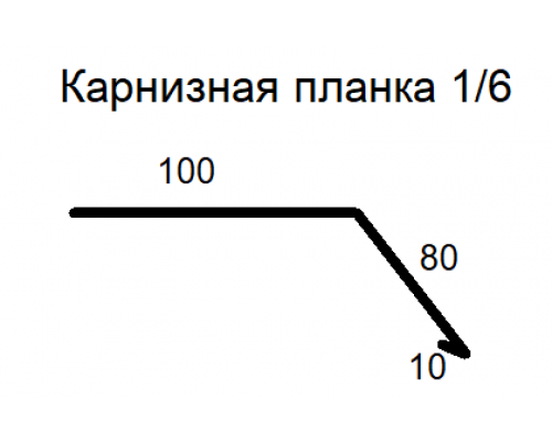 Карнизная планка 1/6